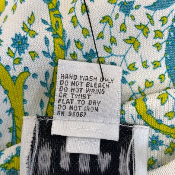 NWT Oscar de la Renta Women 3/4 Sleeve Knit Top Blouse Shirt 2X Floral D045 -6 - Picture 9 of 16